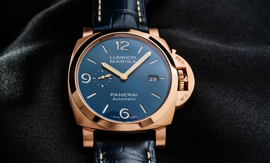 PANERAI - LUMINOR MARINA - PAM01112 - 運動感的華麗轉身!沛納海Goldtech™紅金的獨家魅力|Luminor Marina Goldtech™ 紅金44mm-PAM01112