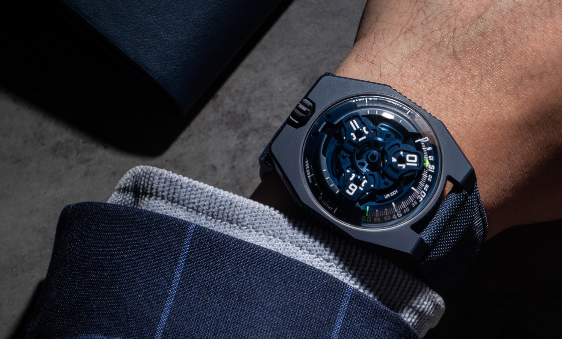 URWERK - SATELLITE - UR-100V BLUE - 藍色星球之夢|URWERK UR-100V Blue Planet限量腕錶