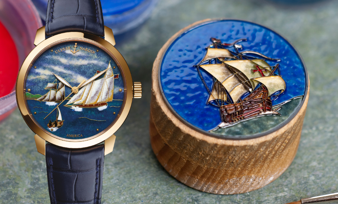 ULYSSE NARDIN - CLASSIC - 8150-111-2/AMERICA - 經典、彌新, 雅典錶的琺瑯工藝