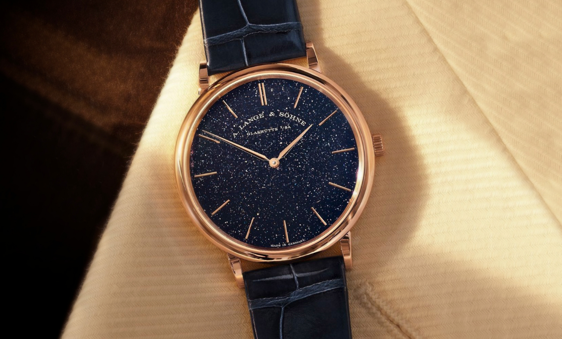 A. LANGE & SÖHNE - SAXONIA - 211.088 - 耀眼星夜|朗格Saxonia Thin砂金石玻璃18K玫瑰金新色