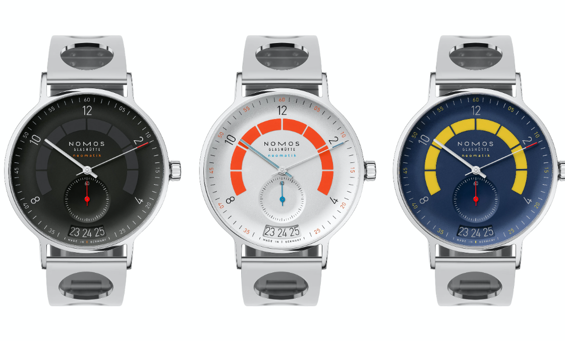 NOMOS - AUTOBAHN - 1301.S2 - 復古賽車鍊帶!NOMOS Autobahn系列「Director's Cut」設計師限量版腕錶