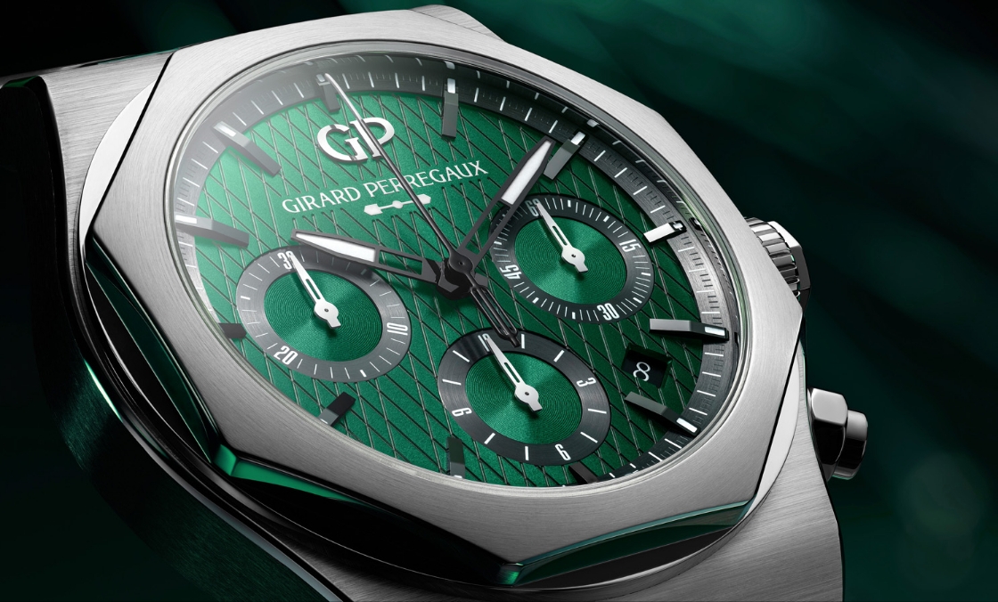 GIRARD-PERREGAUX - LAUREATO - 81020-11-001-11A - 有一種綠,叫做英國賽車綠|GP Laureato桂冠系列Aston Martin特別版計時腕錶