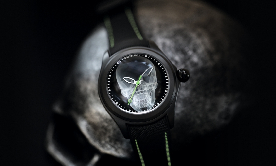 CORUM - BUBBLE - L082/04330 - 第二代登場,崑崙錶Bubble 47 Skull X-Ray 泡泡系列骷髏頭腕錶