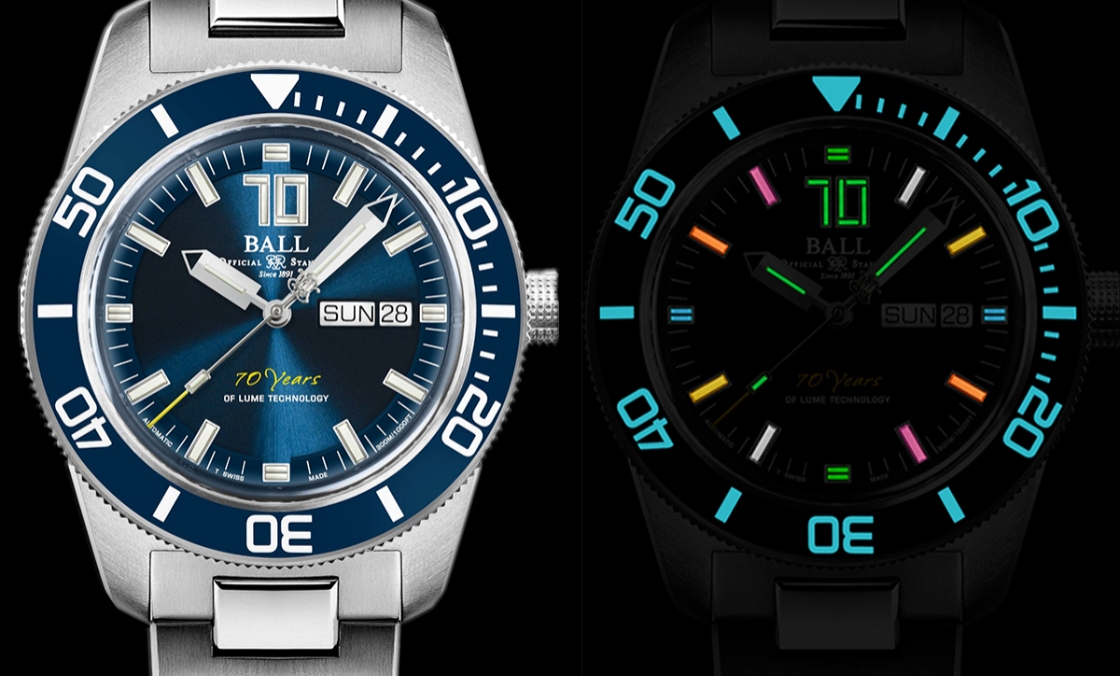 BALL WATCH - Engineer Master II - DM3308A-S3-BE - BALL Watch Skindiver Heritage AvantGlow 70 Year 照亮黑暗70年