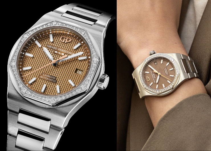 金銅加鑽、雙倍閃亮!GIRARD-PERREGAUX鑲鑽版Laureato Copper登場