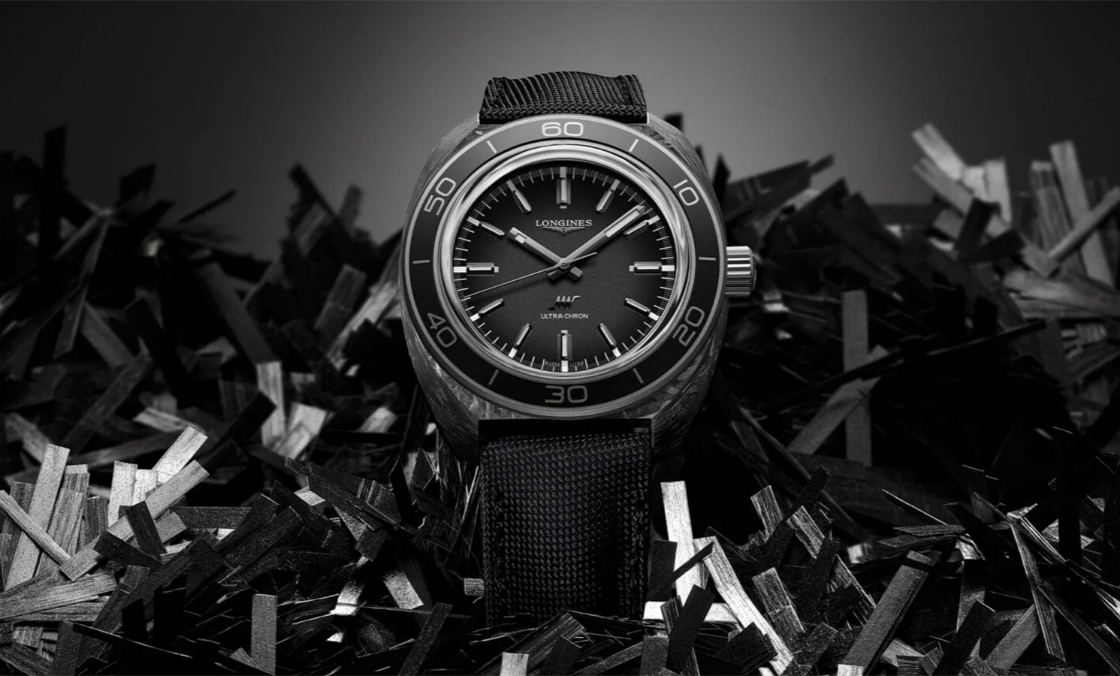 LONGINES - HERITAGE - L2.839.4.52.2 - 鍛造碳魅力加持,浪琴表推出全新Ultra-Chron Carbon高振頻腕錶