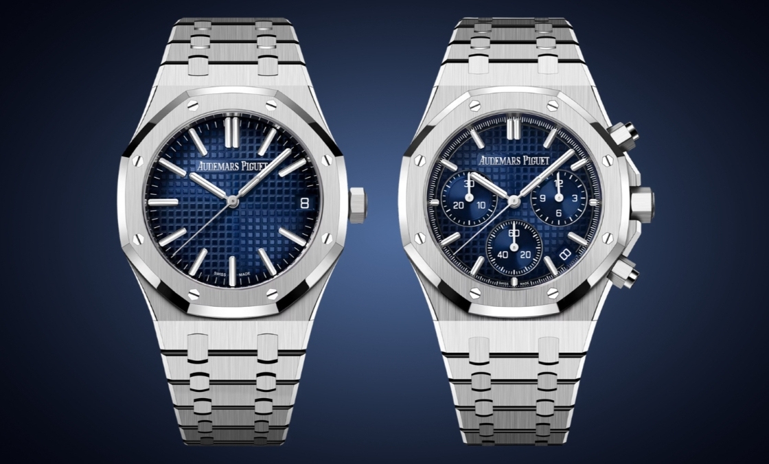 AUDEMARS PIGUET - ROYAL OAK - 15510BC.OO.1320BC.04 - AP愛彼Royal Oak皇家橡樹再添新色,煙燻藍搭配18K白金展現不凡質感