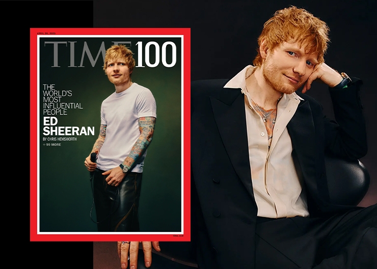 Ed Sheeran 紅髮艾德佩戴百達翡麗 Ref. 5004A登上《TIME》雜誌百大人物封面