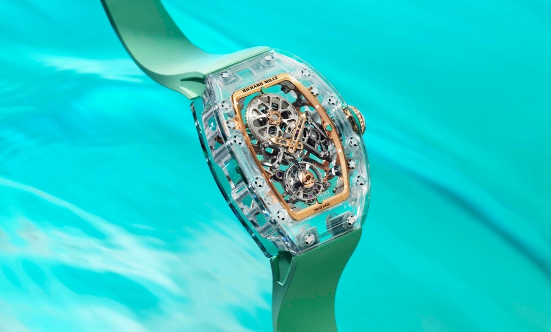 RICHARD MILLE - LIMITED EDITION - RM 75-01 - 漫遊藍寶石水晶海洋!RICHARD MILLE推出三款RM 75-01飛行陀飛輪藍寶石水晶腕錶