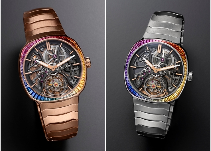 虹光穿鏤，一舞陀飛輪｜H. MOSER & CIE.推出兩款全新Streamliner Tourbillon Skeleton Rainbow 