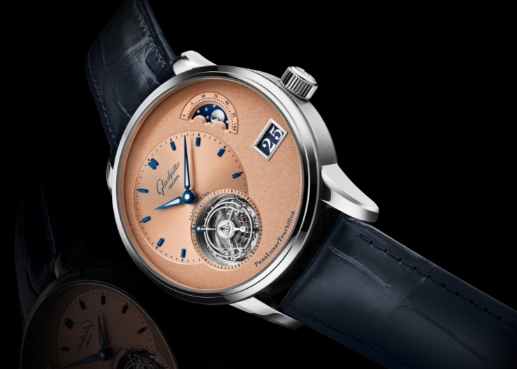 源自赭紅鐵色,格拉蘇蒂原創鉑金限量版PanoLunar Tourbillon,揭幕嶄新錶盤工坊