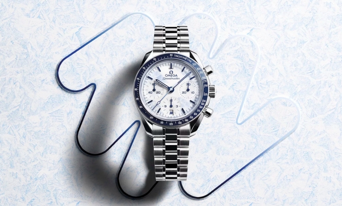 OMEGA - SPEEDMASTER - 522.30.38.50.04.001 - OMEGA發表Speedmaster 38mm Milano Cortina 2026冬奧特別版,以冰藍設計詮釋運動與時間之美