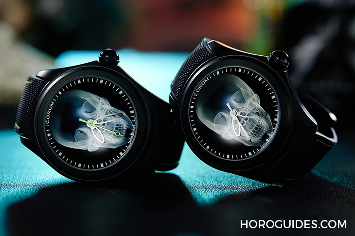 CORUM - BUBBLE - L082/04330 - 第二代登場,崑崙錶Bubble 47 Skull X-Ray 泡泡系列骷髏頭腕錶
