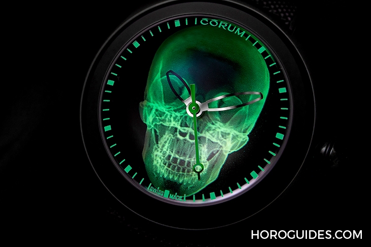 CORUM - BUBBLE - L082/04330 - 第二代登場,崑崙錶Bubble 47 Skull X-Ray 泡泡系列骷髏頭腕錶