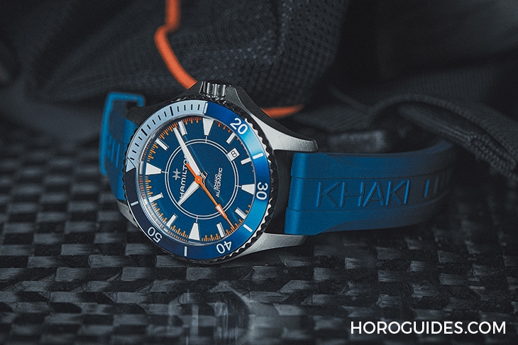 HAMILTON - KHAKI NAVY - H82385340 - 以無碳高速艇為靈感,Hamilton卡其海軍系列Scuba腕錶特別版