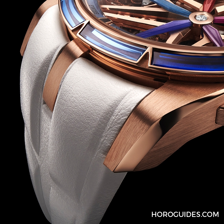 ROGER DUBUIS - EXCALIBUR - RDDBEX0950 - 自帶螢光效果的漸變色寶石圈！日夜都炫目的Roger Dubuis王者系列夜光單擺輪腕錶
