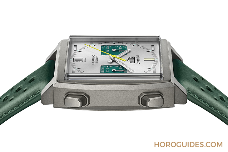 TAG HEUER - MONACO - CAW218E.FC6565 - 英國賽車綠入錶!TAG HEUER Monaco計時碼錶賽車綠鈦金屬限量版驚艷登場
