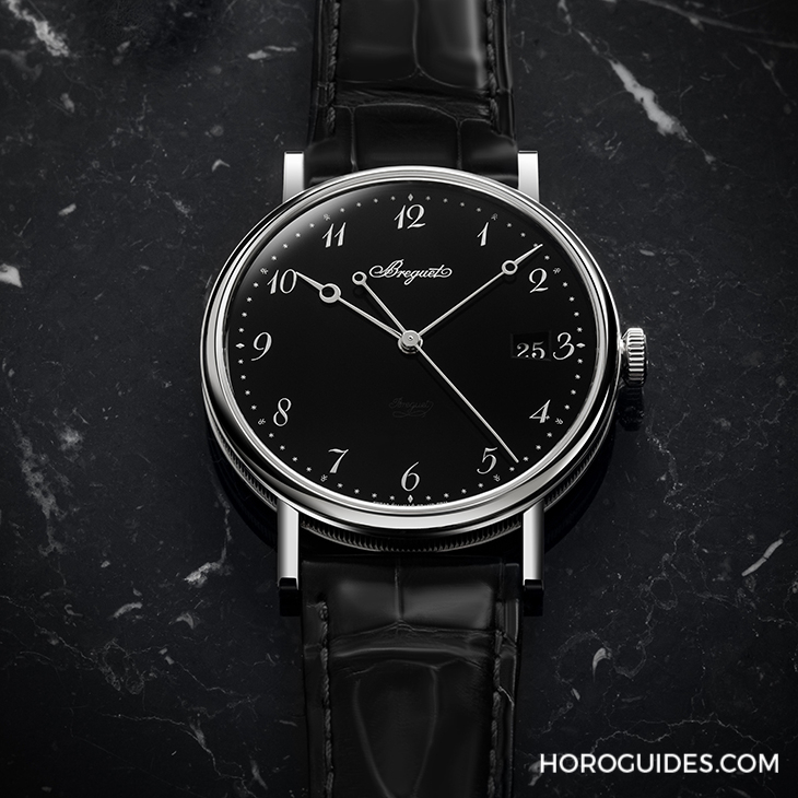 BREGUET - CLASSIQUE - 7787PT/2N/9VU - Breguet寶璣全新鉑金黑面大明火琺瑯腕錶,傳統工藝再現經典
