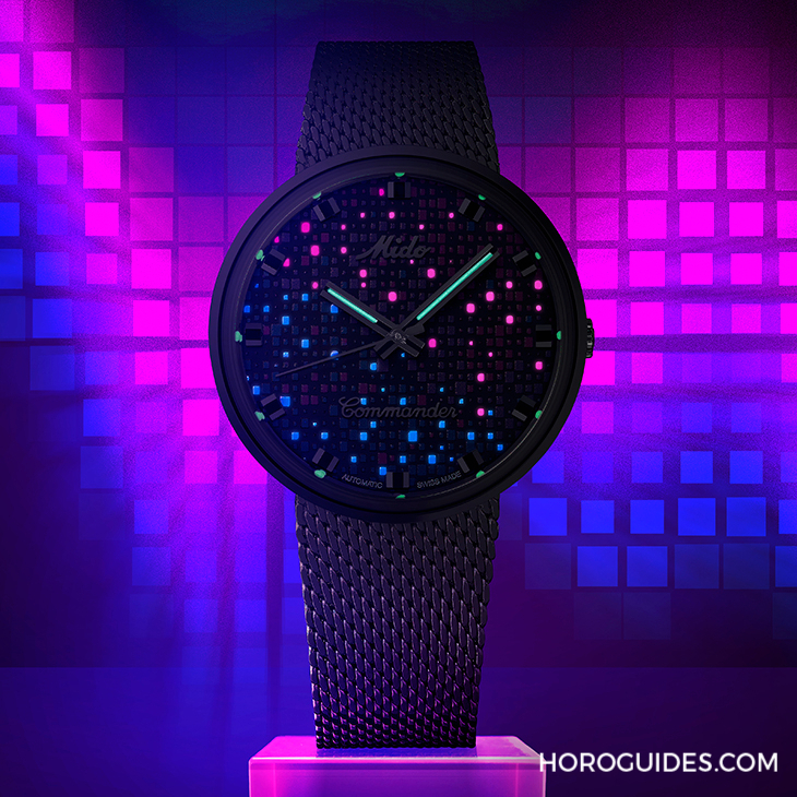 MIDO - COMMANDER - M8429.4.N7.11 - MIDO美度表Commander 1959像素錶盤:炫彩結合夜光,日夜皆精彩