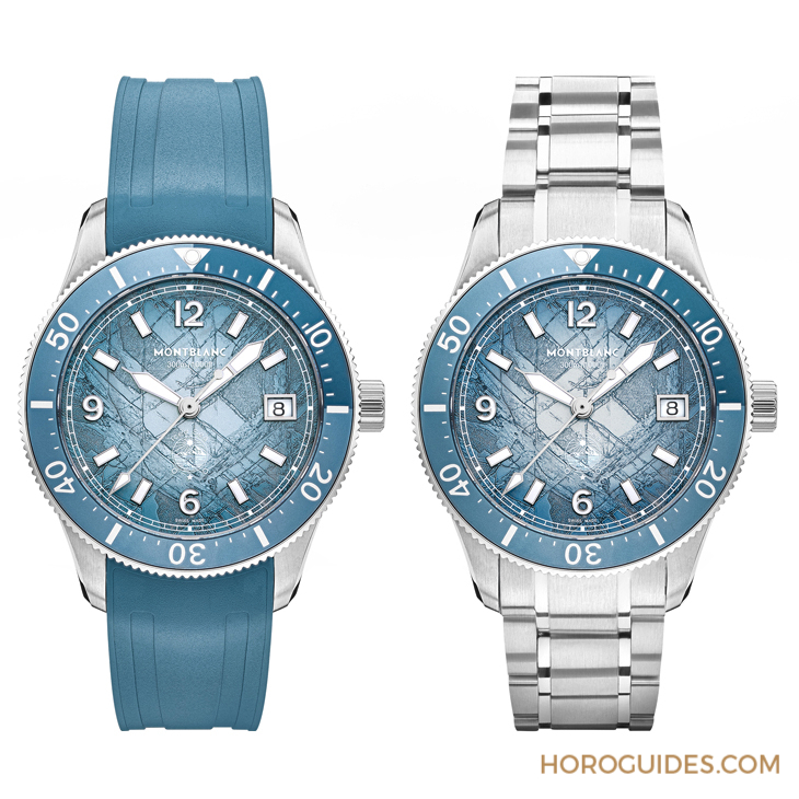 MONTBLANC - 1858 - 134022 - 冰川美學再進化!MONTBLANC Iced Sea 38mm潛水錶登場