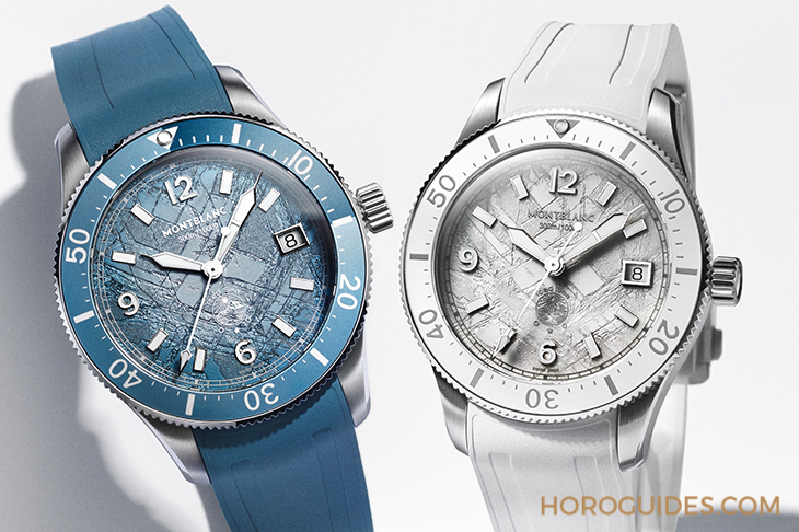 MONTBLANC - 1858 - 134022 - 冰川美學再進化!MONTBLANC Iced Sea 38mm潛水錶登場