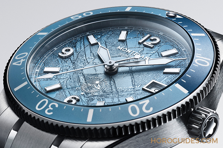 MONTBLANC - 1858 - 134022 - 冰川美學再進化!MONTBLANC Iced Sea 38mm潛水錶登場
