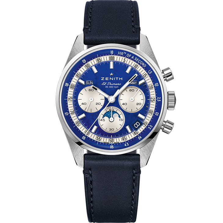 ZENITH - CHRONOMASTER - 03.3400.3610/51.C910 - 致敬160年傳承,ZENITH Chronomaster三重日曆計時碼錶青金石新款登場