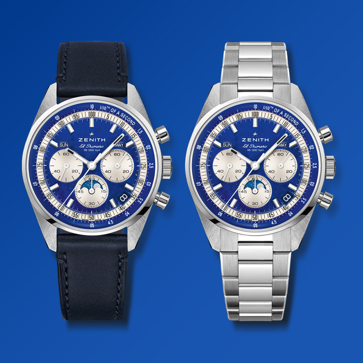 ZENITH - CHRONOMASTER - 03.3400.3610/51.C910 - 致敬160年傳承,ZENITH Chronomaster三重日曆計時碼錶青金石新款登場