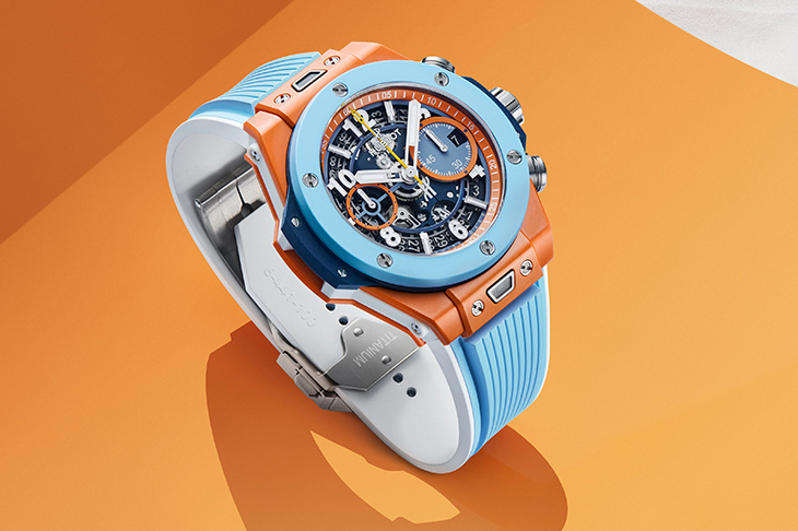 HUBLOT - BIG BANG - 441.ES.5199.RX - 夏日強勢登場:HUBLOT Big Bang Unico Summer 2025 雙彩陶瓷腕錶限量亮相