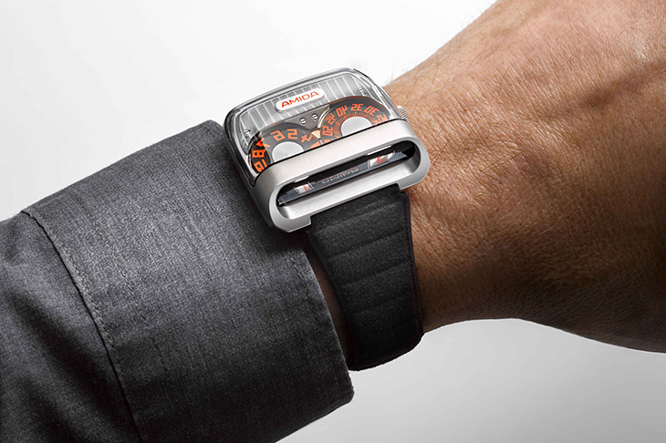 AMIDA - DIGITREND - WG41AAA.BEBNMM1A - 跳時機械錶的透視進化 | AMIDA Digitrend Open Sapphire