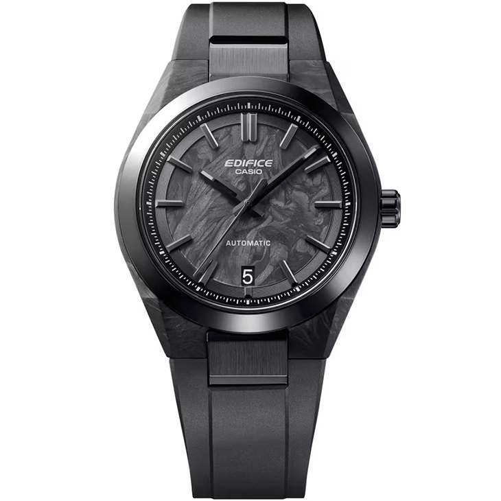 CASIO - EDIFICE - EFK-100XPB-1A - CASIO首款機械錶登場！EFK-100系列鍛造碳強勢來襲