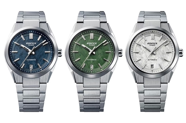 CASIO - EDIFICE - EFK-100XPB-1A - CASIO首款機械錶登場！EFK-100系列鍛造碳強勢來襲