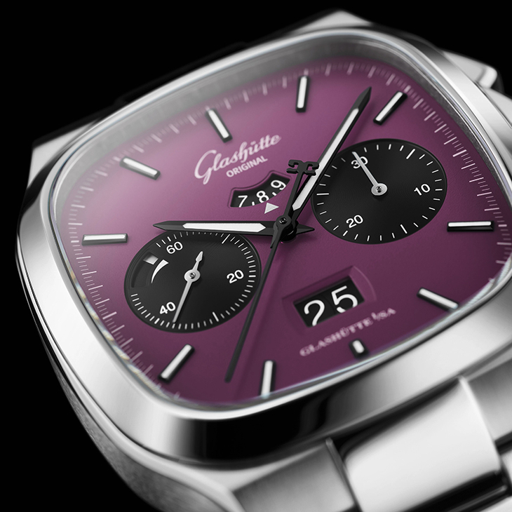 GLASHÜTTE ORIGINAL - Vintage - 1-37-02-20-02-70 - 德國製錶玩色新作! 格拉蘇蒂原創推出七零年代大日曆計時腕錶限量版