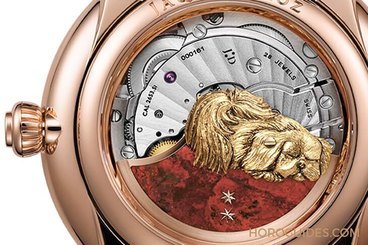 JAQUET DROZ - PETITE HEURE MINUTE - J005013219 - JAQUET DROZ狗年限量錶,琺瑯金雕細膩雙工藝