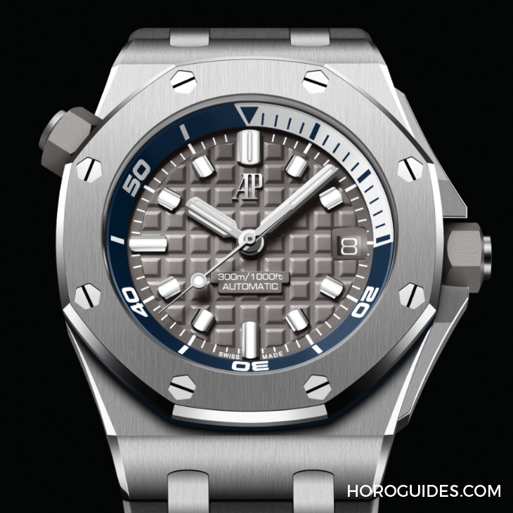 AUDEMARS PIGUET - ROYAL OAK OFFSHORE - 15720ST.OO.A052CA.01 - 時尚新色、快拆錶帶！AP全新皇家橡樹離岸型ROO Diver