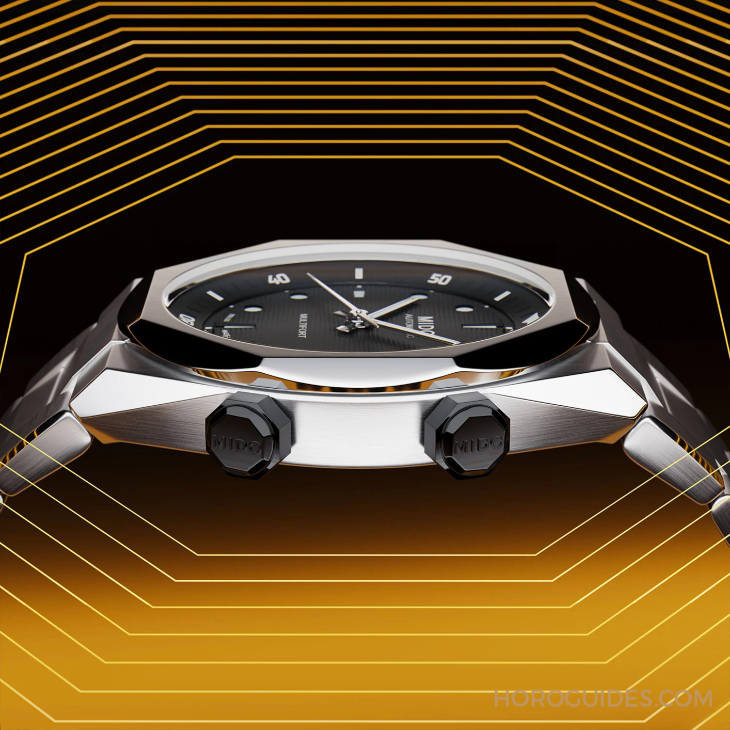 MIDO - MULTIFORT - M047.507.11.051.00 - 入門級八角形錶圈運動錶!MIDO推出全新Multifort 8 Two Crowns