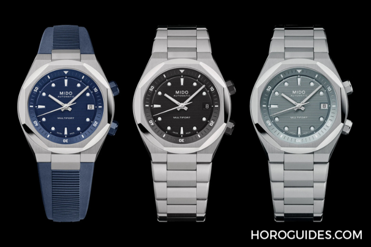 MIDO - MULTIFORT - M047.507.11.051.00 - 入門級八角形錶圈運動錶!MIDO推出全新Multifort 8 Two Crowns
