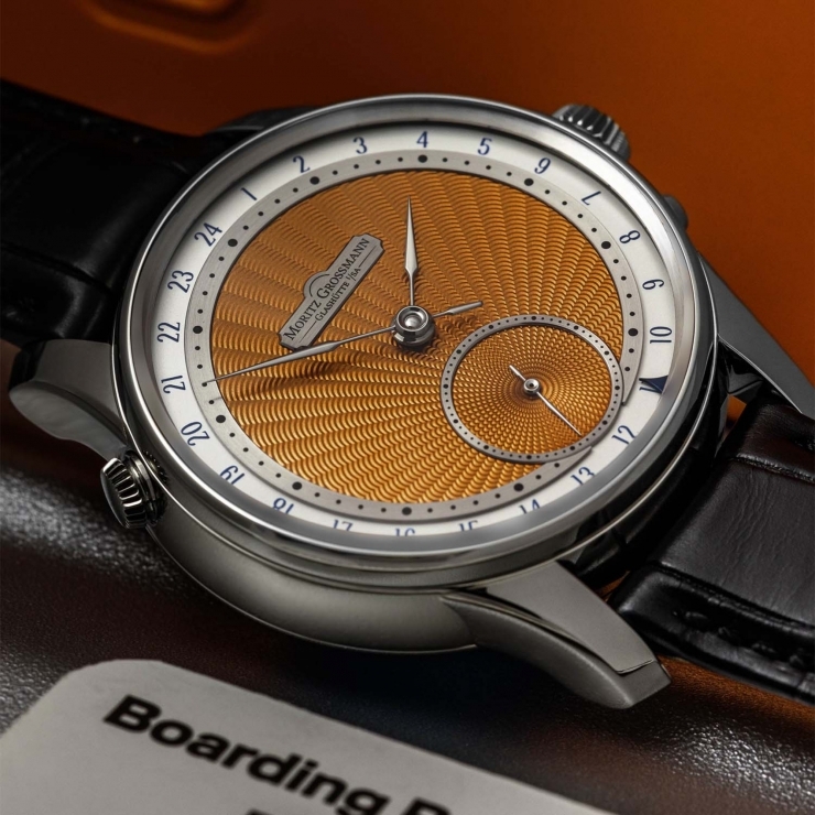 MORITZ GROSSMANN - BENU - MG-003892 - 德國製錶之美再進化:Moritz Grossmann GMT Guilloche 腕錶演繹跨時區優雅生活