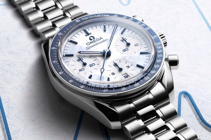 OMEGA - SPEEDMASTER - 522.30.38.50.04.001 - OMEGA發表Speedmaster 38mm Milano Cortina 2026冬奧特別版,以冰藍設計詮釋運動與時間之美