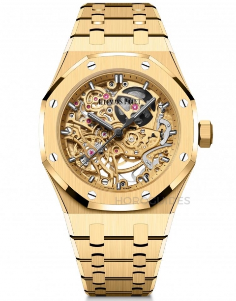 AUDEMARS PIGUET - ROYAL OAK - 15467BA.OO.1256BA.01 - AP愛彼的同色系機械美學:Royal Oak皇家橡樹熱門鏤空款式新作登場