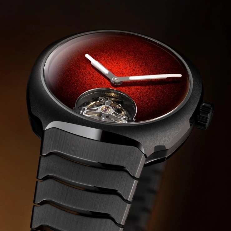 H. MOSER & CIE - 灰黑陶瓷綻紅焰:H. Moser & Cie. 首款全陶瓷 Streamliner 陀飛輪登場