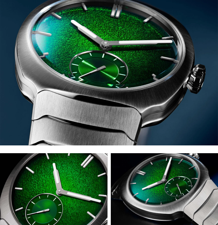 H. MOSER & CIE - STREAMLINER - 6500-1201 - 腕間一抹清新流光！H. MOSER & CIE.推出Streamliner小秒針萊姆綠琺瑯專賣店限定版腕錶