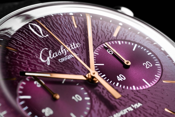GLASHÜTTE ORIGINAL - Vintage - 1-39-34-08-22-04 - 格拉蘇蒂原創Glashütte Original Sixties Chronograph 年度版，以紫羅蘭色重現六零年代黑膠歲月