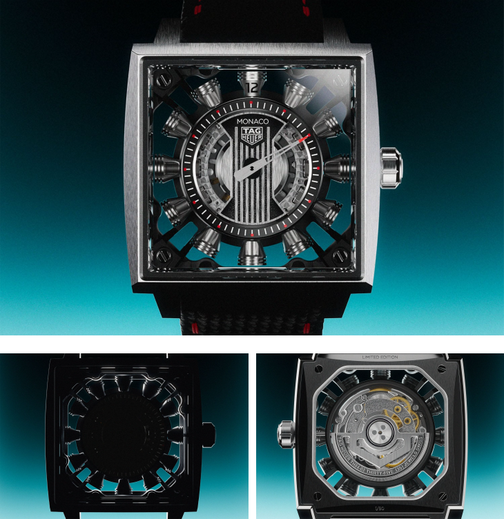 TAG HEUER - MONACO - WBW2180.FT8133 - 方形賽車錶傳奇再進化!TAG Heuer Monaco Speed 12 以翻轉跳時點燃機械激情