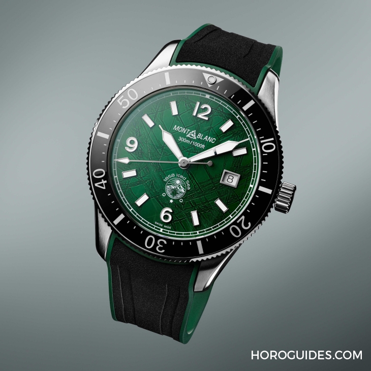 MONTBLANC - 1858 - 130793 - 直擊靈魂深處的冰裂紋!萬寶龍1858 Iced Sea運動潛水腕錶 極酷冰岩灰錶盤