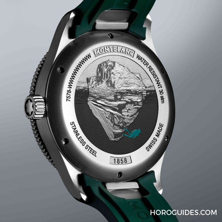 MONTBLANC - 1858 - 130793 - 直擊靈魂深處的冰裂紋!萬寶龍1858 Iced Sea運動潛水腕錶 極酷冰岩灰錶盤