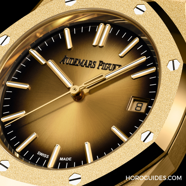AUDEMARS PIGUET - ROYAL OAK - 26735SG.OO.1320SG.01 - AUDEMARS PIGUET 愛彼如何成為貴金屬專家|Royal Oak皇家橡樹鏤空飛行陀飛輪自動上鍊沙金腕錶與霜金腕錶