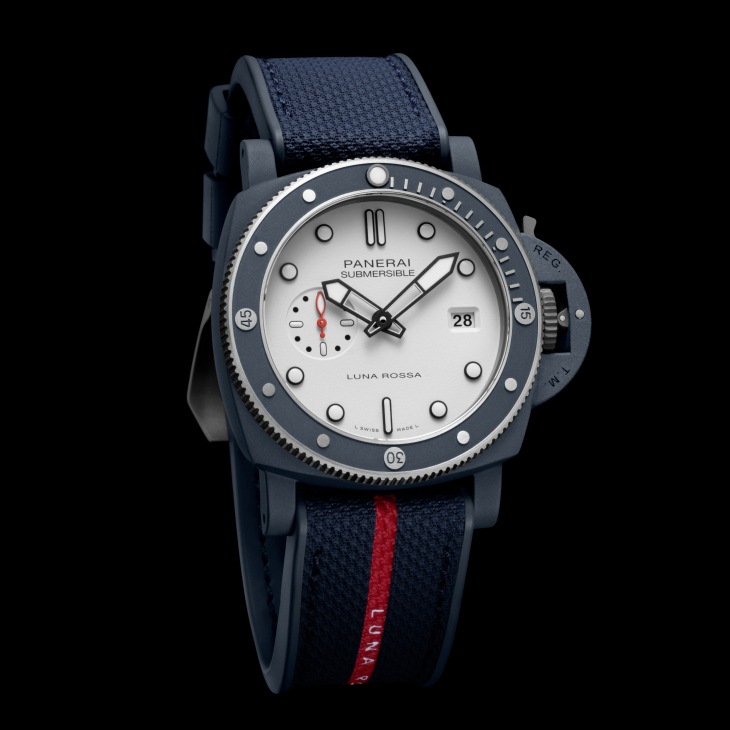 PANERAI - SUBMERSIBLE - PAM01543 -  輕量化黑科技 PANERAI Submersible QuarantaQuattro Luna Rossa Ti-Ceramitech™- PAM01543