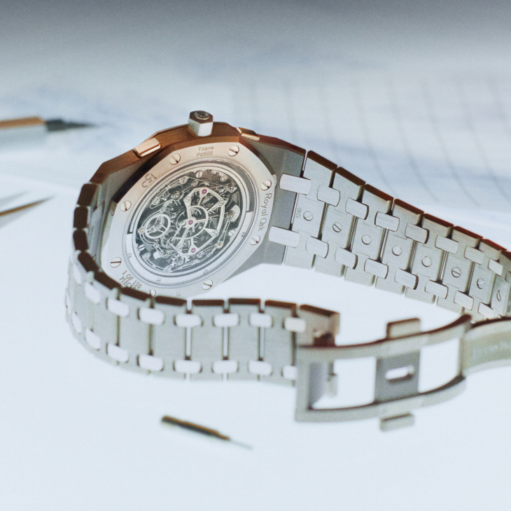 AUDEMARS PIGUET - ROYAL OAK - 26545XT.OO.1240XT.01 - Audemars Piguet愛彼Royal Oak皇家橡樹Jumbo超薄自動上鍊飛行陀飛輪計時碼錶RD#5：定義下一世紀的計時機制