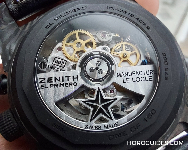 ZENITH - CHRONOMASTER - 10.A3818.400-2/21.R100 - 封面女郎回歸！ZENITH推出全新Chronomaster Revival A3818 Cover Girl Carbon腕錶